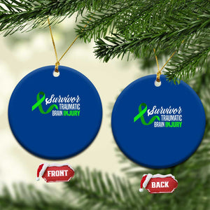 Traumatic Brain Injury Awareness Ceramic Ornament TBI Survivor TS02 1pc Blue Print Your Wear