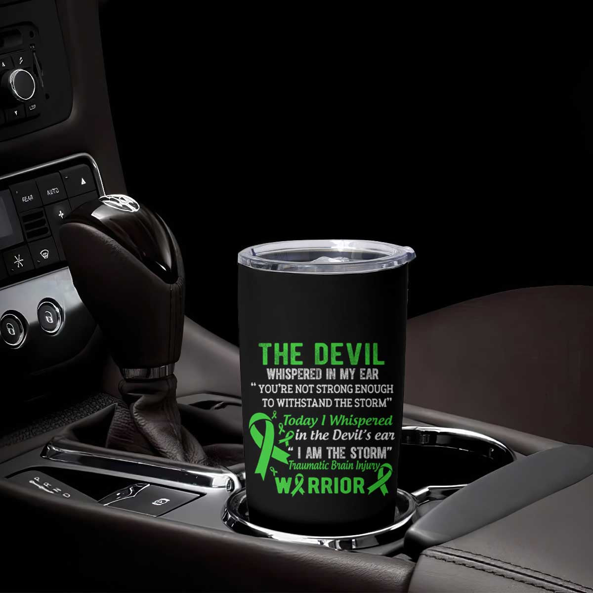 Traumatic Brain Injury Awareness Tumbler Cup I Am The Storm TBI Warrior TS02 Print Your Wear