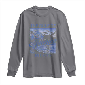 Retro Gulf Of USA Long Sleeve Shirt America Est 2025 American Flag TS02 Charcoal Print Your Wear