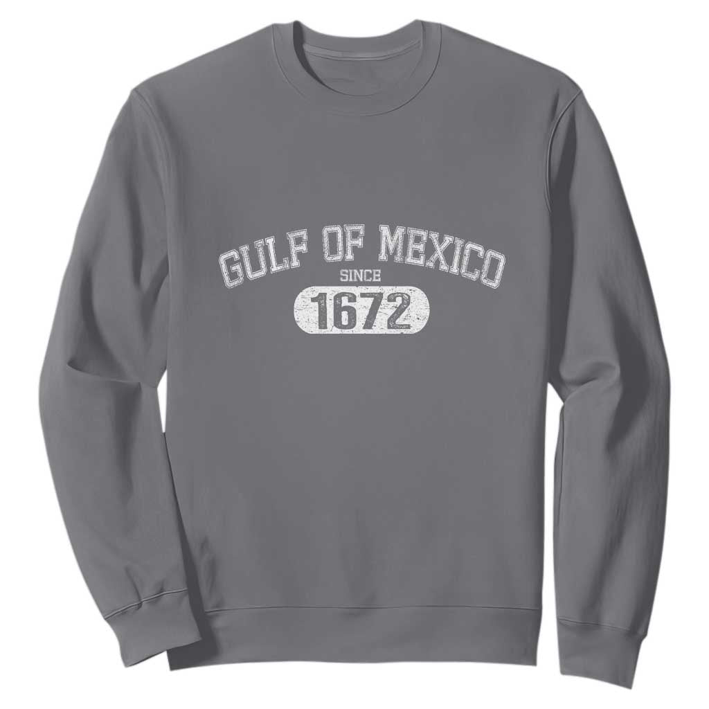 Gulf of Mexico Since 1672 Sweatshirt Golfo de Mexico Classic TS02 Charcoal Print Your Wear