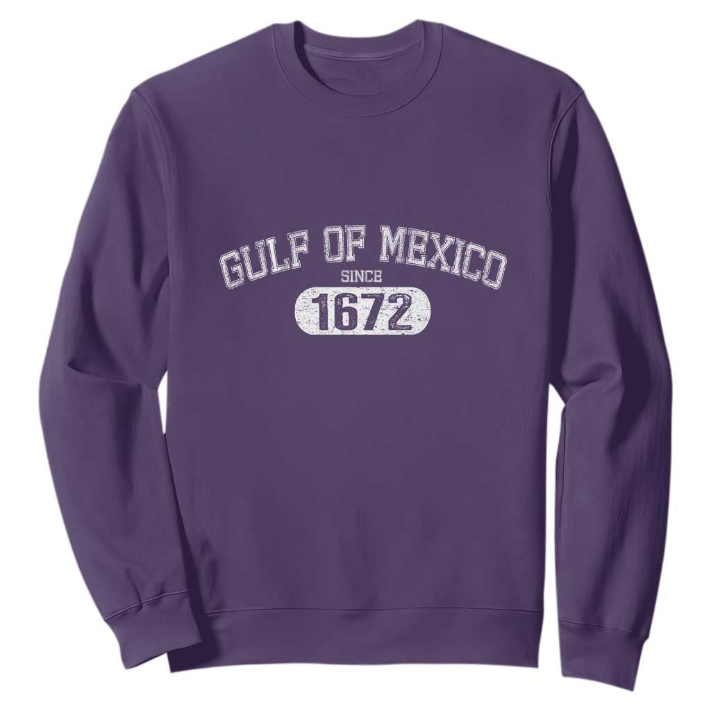 Gulf of Mexico Since 1672 Sweatshirt Golfo de Mexico Classic TS02 Purple Print Your Wear