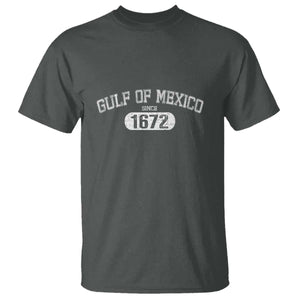 Gulf of Mexico Since 1672 T Shirt Golfo de Mexico Classic TS02 Dark Heather Print Your Wear