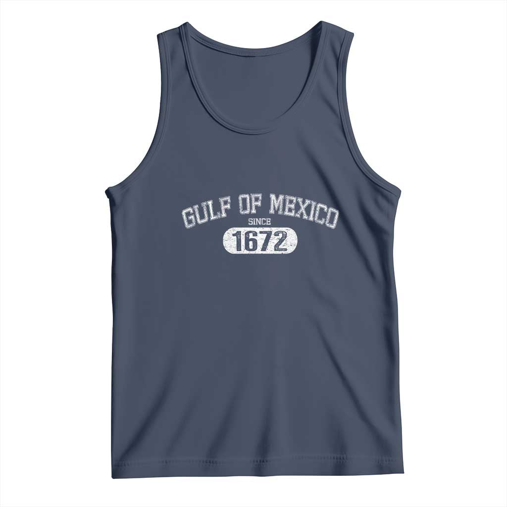 Gulf of Mexico Since 1672 Tank Top Golfo de Mexico Classic TS02 Navy Print Your Wear