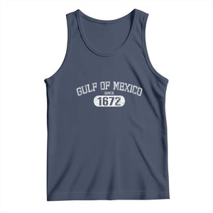 Gulf of Mexico Since 1672 Tank Top Golfo de Mexico Classic TS02 Navy Print Your Wear