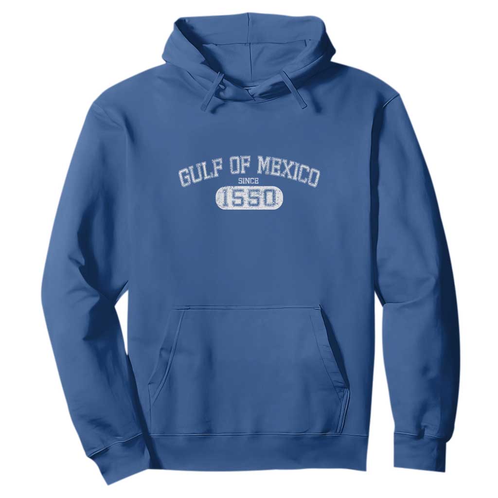 Retro Gulf of Mexico Hoodie Est 1550 Mexican Flag TS02 Royal Blue Print Your Wear