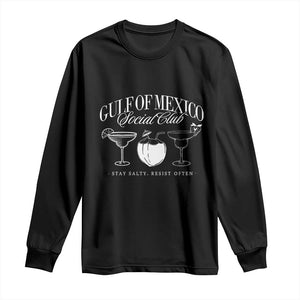 Retro Gulf of Mexico Social Club Long Sleeve Shirt Progressive Liberal TS02 Black Print Your Wear