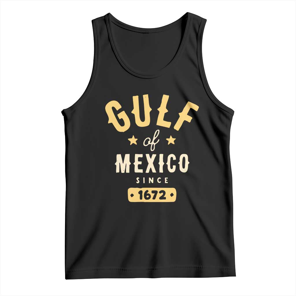 Gulf of Mexico Since 1672 Tank Top Golfo de Mexico Classic Vintage TS02 Black Print Your Wear