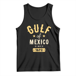 Gulf of Mexico Since 1672 Tank Top Golfo de Mexico Classic Vintage TS02 Black Print Your Wear