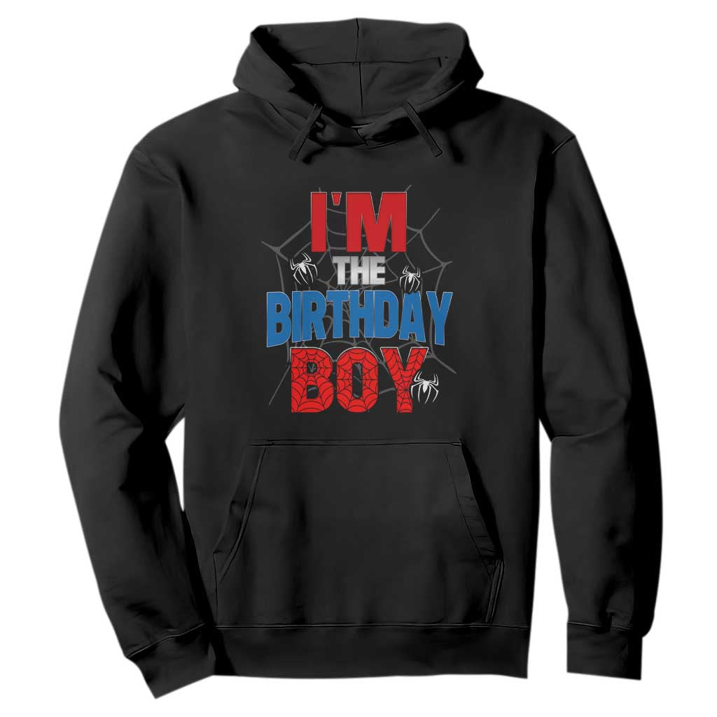 Spider Birthday Boy Hoodie Spiders Lover Bday Party TS02 Black Print Your Wear