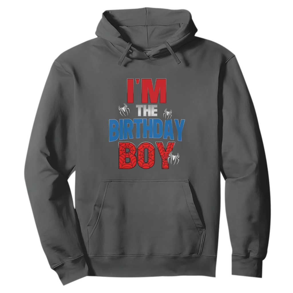 Spider Birthday Boy Hoodie Spiders Lover Bday Party TS02 Dark Heather Print Your Wear