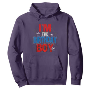 Spider Birthday Boy Hoodie Spiders Lover Bday Party TS02 Purple Print Your Wear