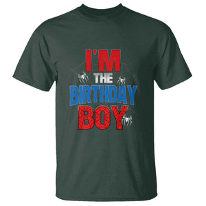 Spider Birthday Boy T Shirt Spiders Lover Bday Party TS02 Dark Forest Green Print Your Wear