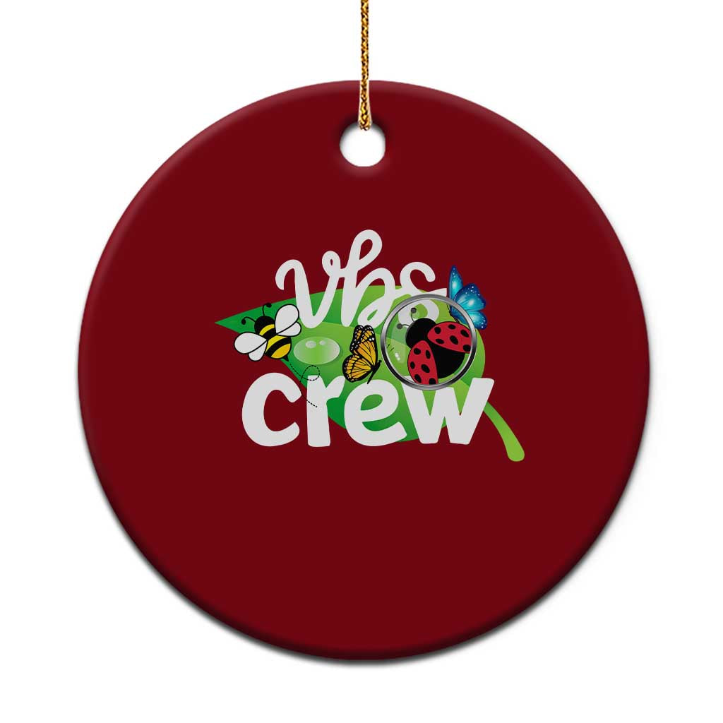 VBS Crew 2025 Ceramic Ornament Magnified Smallest Insects Adventure Vacation Bible School Squad TS02 1pc Red Print Your Wear