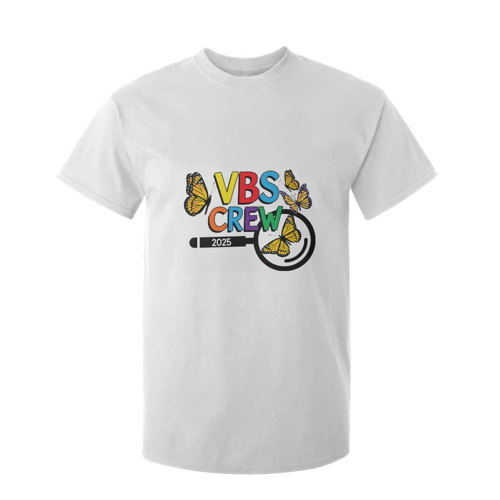 VBS 2025 T Shirt For Kid Magnified Vacation Bible School Butterfly VBS Team TS02 White Print Your Wear