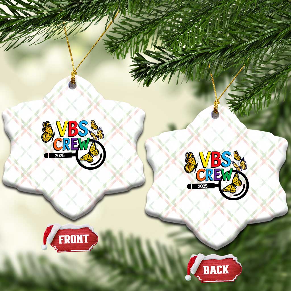 VBS 2025 Ceramic Ornament Magnified Vacation Bible School Butterfly VBS Team TS02 Print Your Wear