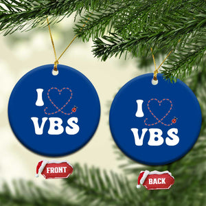 I Love VBS 2025 Ceramic Ornament Vacation Bible School Ladybug VBS Team TS02 1pc Blue Print Your Wear