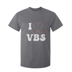I Love VBS 2025 T Shirt For Kid Vacation Bible School Ladybug VBS Team TS02 Charcoal Print Your Wear