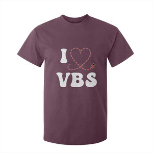 I Love VBS 2025 T Shirt For Kid Vacation Bible School Ladybug VBS Team TS02 Maroon Print Your Wear