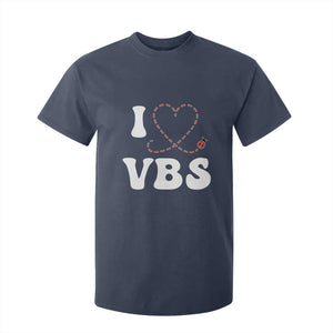 I Love VBS 2025 T Shirt For Kid Vacation Bible School Ladybug VBS Team TS02 Navy Print Your Wear