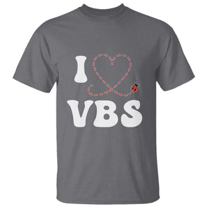 I Love VBS 2025 T Shirt Vacation Bible School Ladybug VBS Team TS02 Charcoal Print Your Wear