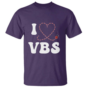 I Love VBS 2025 T Shirt Vacation Bible School Ladybug VBS Team TS02 Purple Print Your Wear