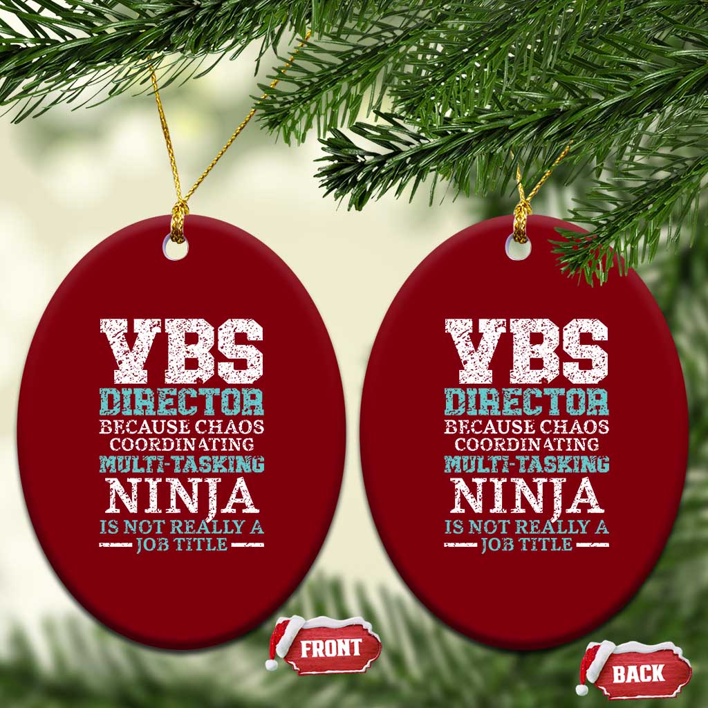 VBS Director Ceramic Ornament Vacation Bible School Christian Teacher TS02 Print Your Wear
