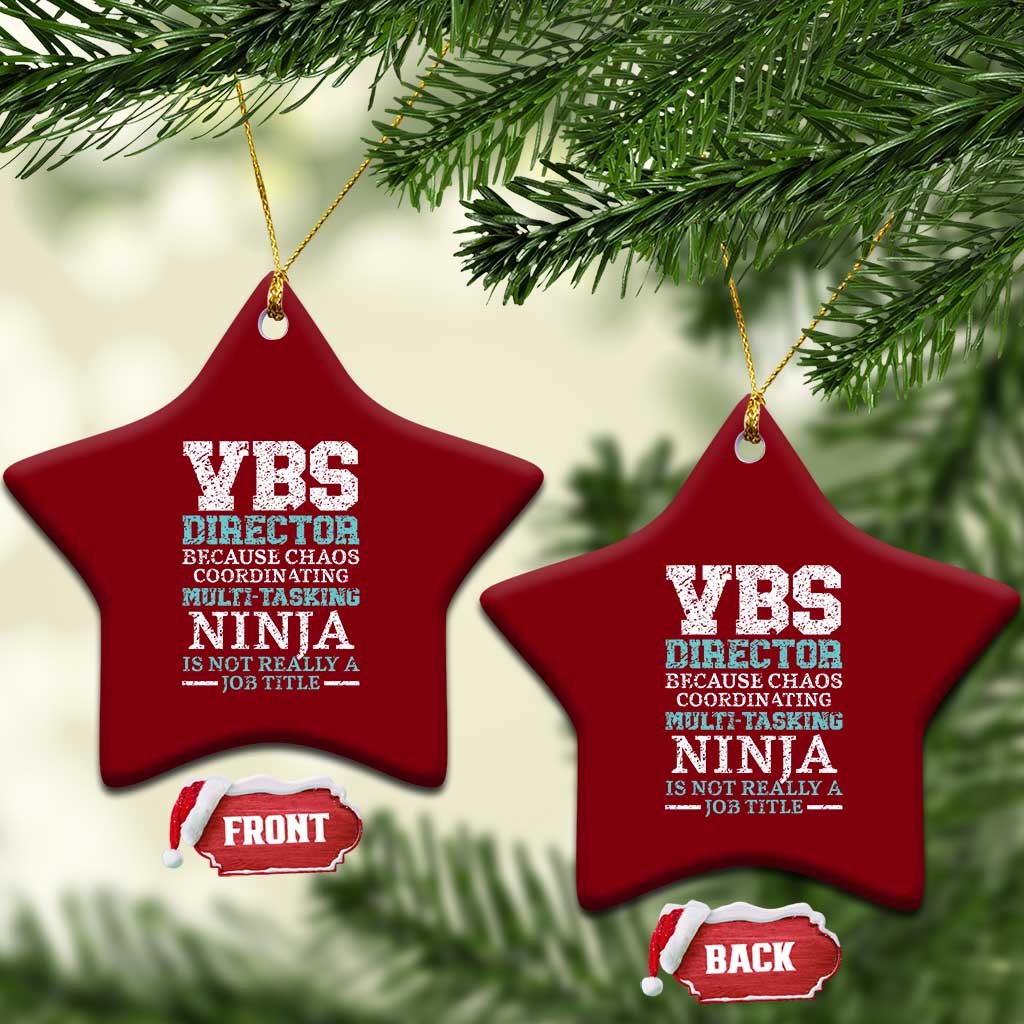 VBS Director Ceramic Ornament Vacation Bible School Christian Teacher TS02 Print Your Wear