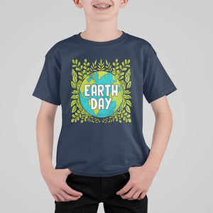 Earth Day T Shirt For Kid Celebrate Earth Day Go Green Go Planet Plant More Trees TS02 Navy Printyourwear