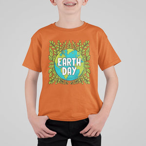 Earth Day T Shirt For Kid Celebrate Earth Day Go Green Go Planet Plant More Trees TS02 Orange Printyourwear