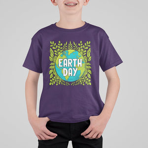 Earth Day T Shirt For Kid Celebrate Earth Day Go Green Go Planet Plant More Trees TS02 Purple Printyourwear