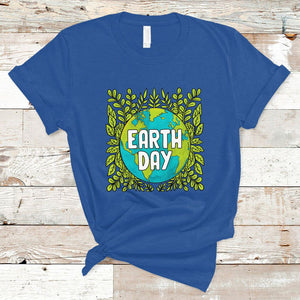 Earth Day T Shirt Celebrate Earth Day Go Green Go Planet Plant More Trees TS02 Royal Blue Printyourwear