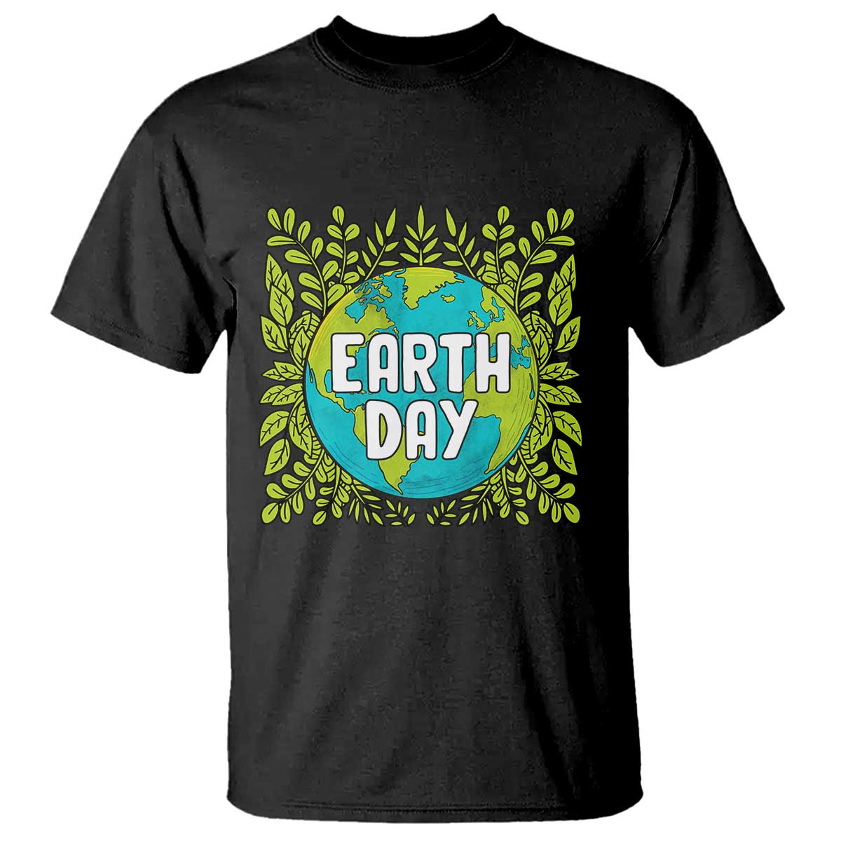 Earth Day T Shirt Celebrate Earth Day Go Green Go Planet Plant More Trees TS02 Black Printyourwear