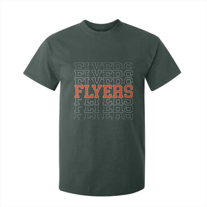 Retro Flyers Name Script Style T Shirt For Kid Vintage Distressed Graphic Sports Fan Pride TS02 Dark Forest Green Print Your Wear