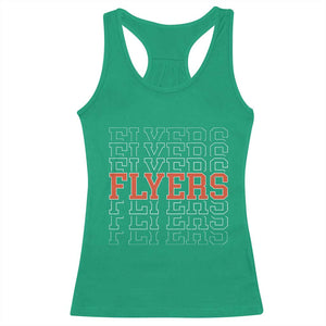 Retro Flyers Name Script Style Racerback Tank Top Vintage Distressed Graphic Sports Fan Pride TS02 Irish Green Print Your Wear