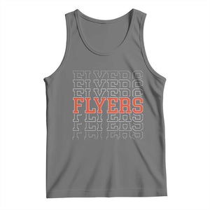 Retro Flyers Name Script Style Tank Top Vintage Distressed Graphic Sports Fan Pride TS02 Black Heather Print Your Wear