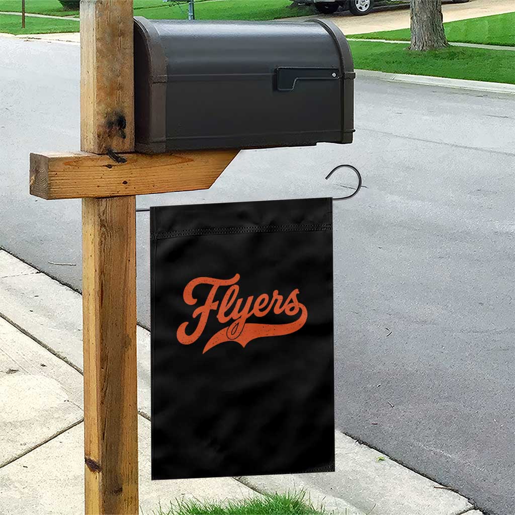 Vintage Flyers Name Script Style Garden Flag Retro Distressed Tailgate Spirit Sports Fan TS02 Print Your Wear