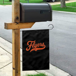 Vintage Flyers Name Script Style Garden Flag Retro Distressed Tailgate Spirit Sports Fan TS02 Print Your Wear