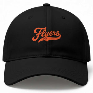 Vintage Flyers Name Script Style Baseball Cap Retro Distressed Tailgate Spirit Sports Fan TS02 Print Your Wear