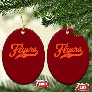 Vintage Flyers Name Script Style Ceramic Ornament Retro Distressed Tailgate Spirit Sports Fan TS02 Print Your Wear