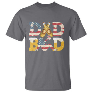 Funny Drinking Dad T Shirt Dad Bod Father Figure Beer Love American Flag TS02 Charcoal Print Your Wear