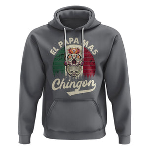 Mexican Dad Hoodie El Papa Mas Chingon Regalos Para Papa Dia Del Padre Mexicano TS02 Charcoal Printyourwear