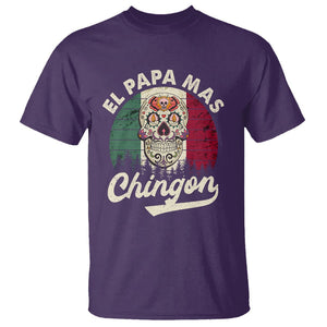 Mexican Dad T Shirt El Papa Mas Chingon Regalos Para Papa Dia Del Padre Mexicano TS02 Purple Printyourwear