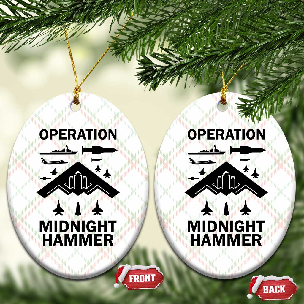 Operation Midnight Hammer Military Ceramic Ornament Tactical Warfare Jets Bombers TS02 Print Your Wear