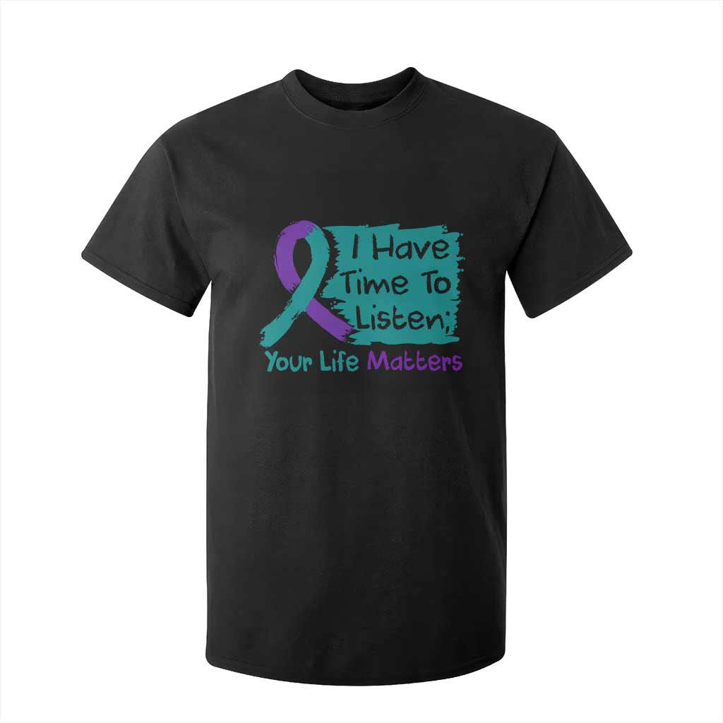 Choose To Keep Going Semicolon Flower Graphic T Shirt For Kid Suicide Prevention Mental Health Awareness
