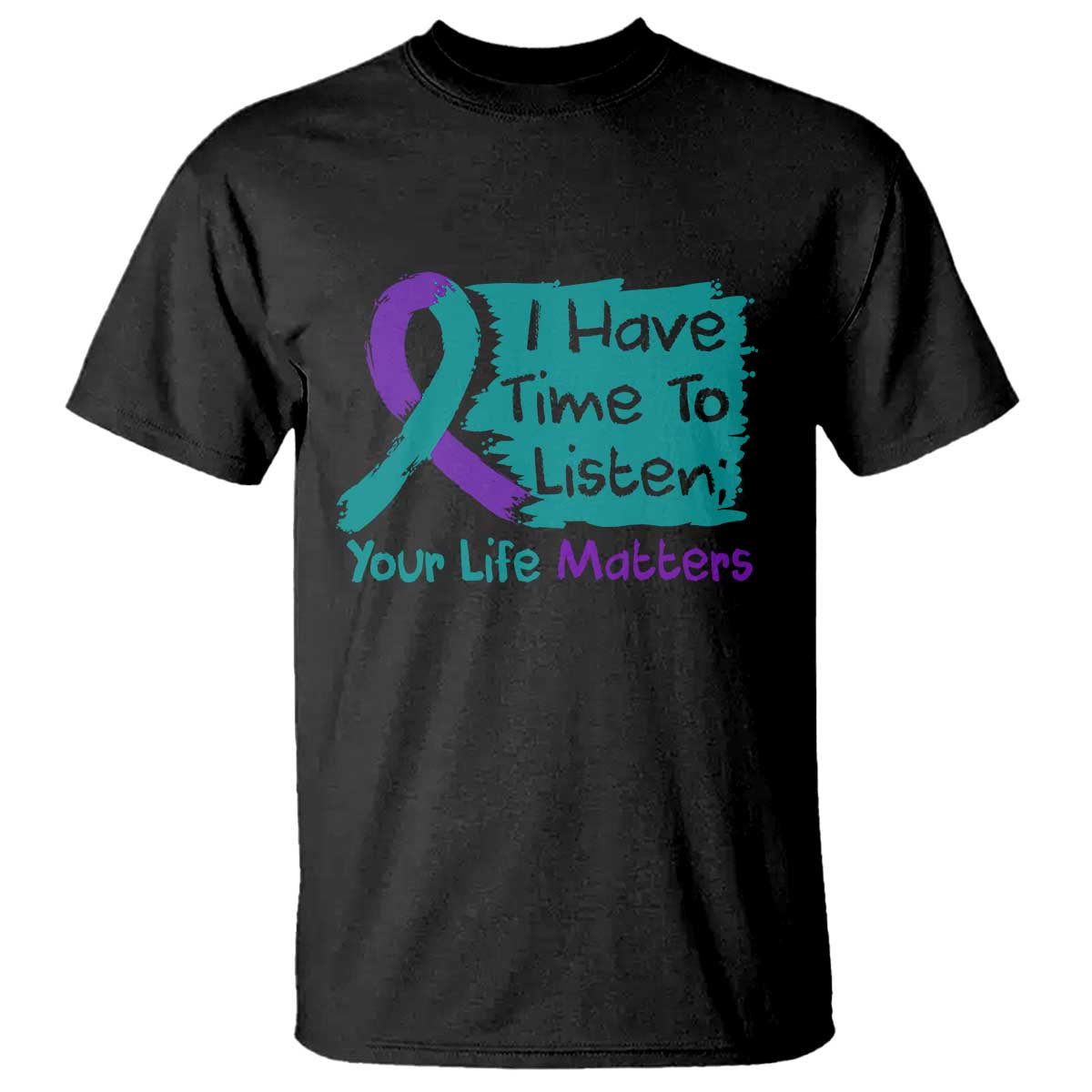 Choose To Keep Going Semicolon Flower Graphic T Shirt Suicide Prevention Mental Health Awareness