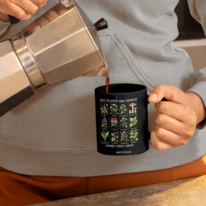 Vintage Botanical Poison Chart Graphic Coffee Mug All Plants Are Edible Some Only Once TS02 Print Your Wear