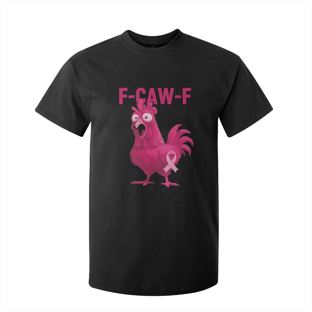 Fcawf Pink Chicken Ribbon Funny Breast Cancer Awareness T Shirt For Kid Sarcastic Survivor Humor