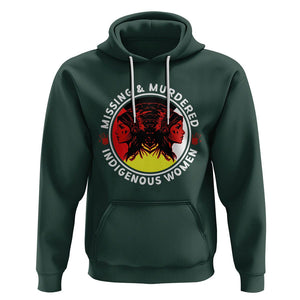 Indigenous Women Hoodie MMIW Awareness Missing & Murdered TS02 Dark Forest Green Printyourwear