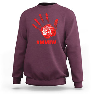 Indigenous Women Stolen Sisters Sweatshirt MMIW Awareness Missing & Murdered TS02 Maroon Printyourwear