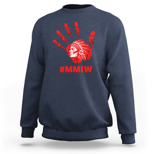 Indigenous Women Stolen Sisters Sweatshirt MMIW Awareness Missing & Murdered TS02 Navy Printyourwear